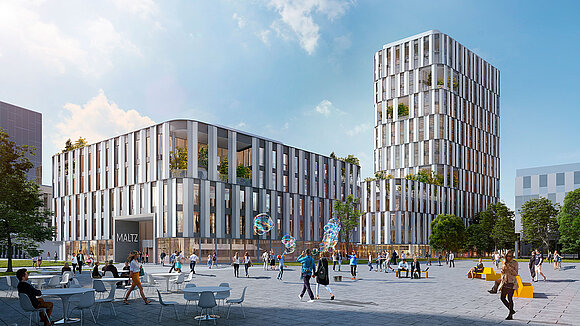 Optineo Stadtquartier Werksviertel München Friedenstraße Maltz Stadtentwicklung Landmark