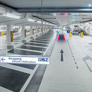Innenansicht Hofbräuhaus Parkgarage Innenansicht