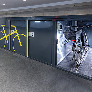 Fahrradboxen Hofbräuhaus Parkgarage Fahrradboxen