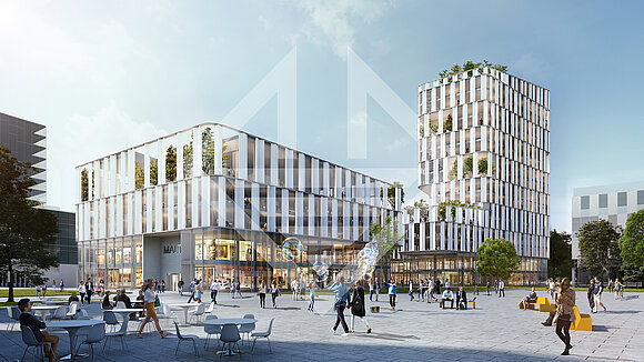WÖHR + BAUER und Familie Maltz bauen auf dem Optimolgelände ein Geschäftshaus 
